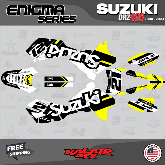 Kalair GFX Graphics Kit for Suzuki DRZ400SM (2001-2023) Enigma Series