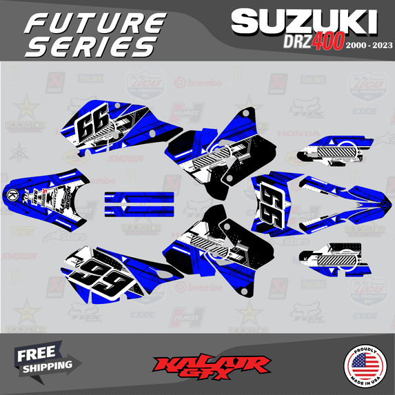 Kalair GFX Graphics Kit for Suzuki DRZ400SM (2001-2023) Future Series