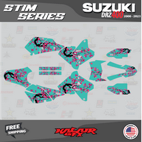 Kalair GFX Graphics Kit for Suzuki DRZ400SM (All Years) Stim Series