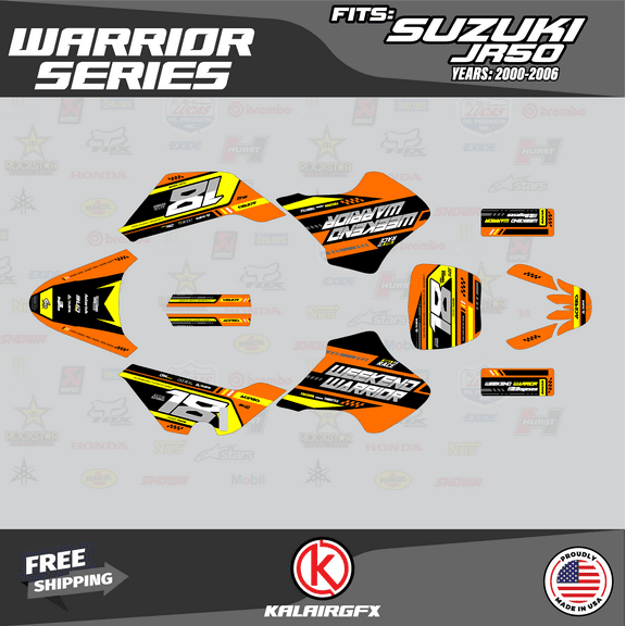 Kalair GFX Graphics Kit for Suzuki JR50 (2000-2006) Warrior Series