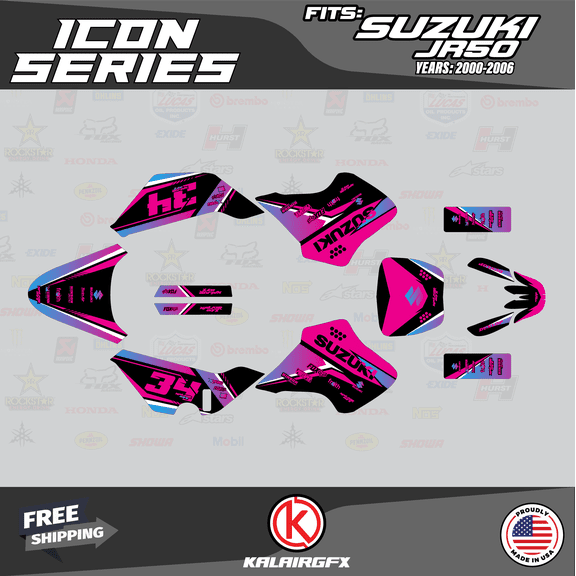 Kalair GFX Graphics Kit for Suzuki JR50 (All Years) Icon Series