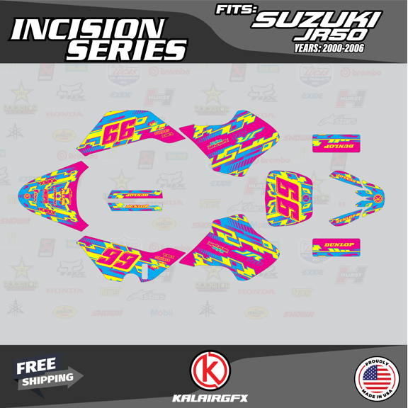 Kalair GFX Graphics Kit for Suzuki JR50 (All Years) Incision Series