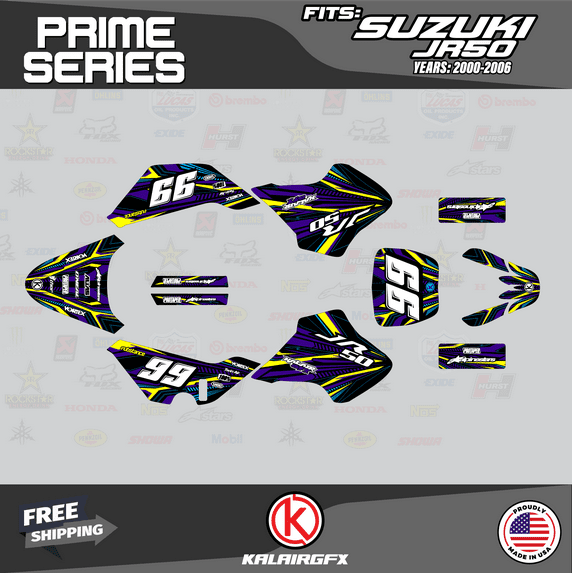 Kalair GFX Graphics Kit for Suzuki JR50 (All Years) Prime Series