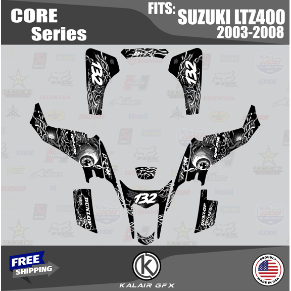 Kalair GFX Graphics Kit for Suzuki LTZ400 (2003-2008) Core Series