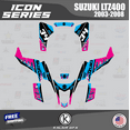 thumbnail image 1 of Kalair GFX Graphics Kit for Suzuki LTZ400 (2003-2008) Icon Series, 1 of 5