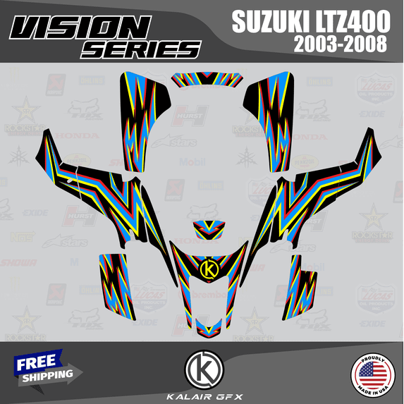 Kalair GFX Graphics Kit for Suzuki LTZ400 (2003-2008) Vision Series