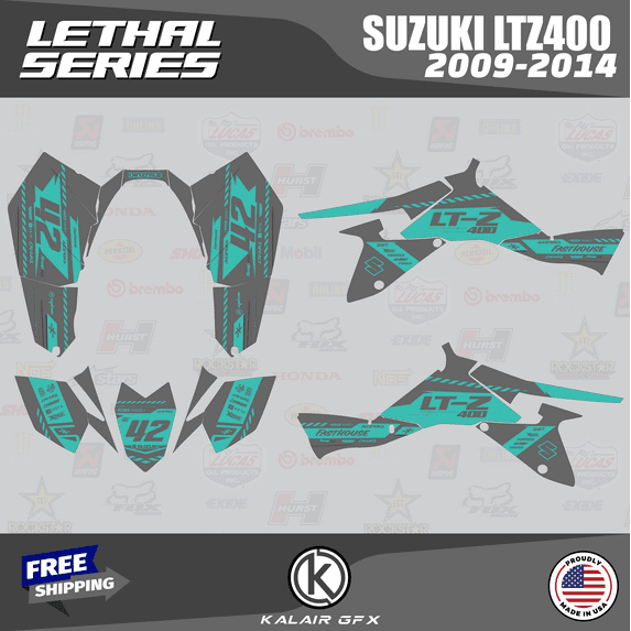 Kalair GFX Graphics Kit for Suzuki LTZ400 (2009-2014) Lethal Series