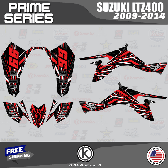 Kalair GFX Graphics Kit for Suzuki LTZ400 (2009-2014) Prime Series