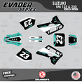 thumbnail image 1 of Kalair GFX Graphics Kit for Suzuki RM125 (1993-1995) Evader Series, 1 of 5