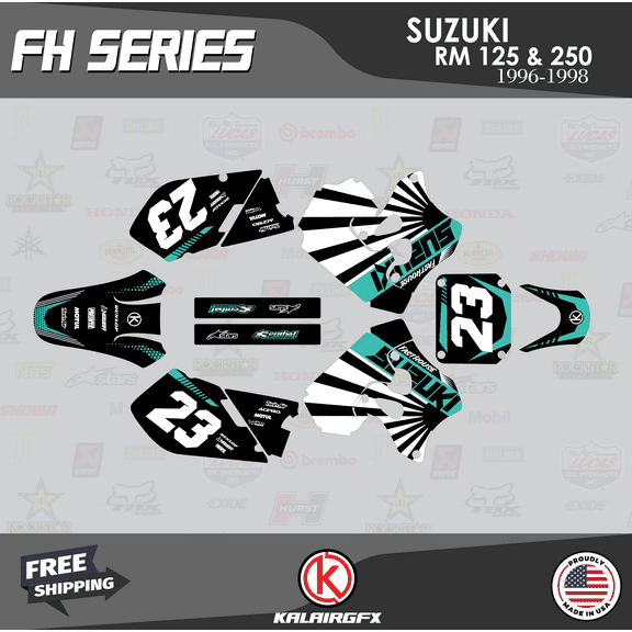 Kalair GFX Graphics Kit for Suzuki RM125 (1996-1998) Fh Series