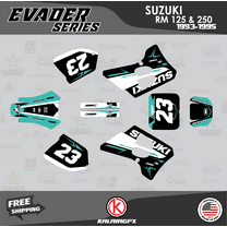 Kalair GFX Graphics Kit for Suzuki RM250 (1993-1995) Evader Series