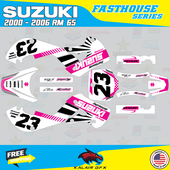 Kalair GFX Graphics Kit for Suzuki RM65 (2000-2006) Fh Series