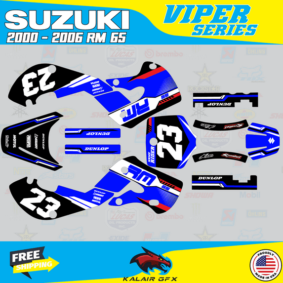 Kalair GFX Graphics Kit for Suzuki RM65 (2000-2006) Viper Series