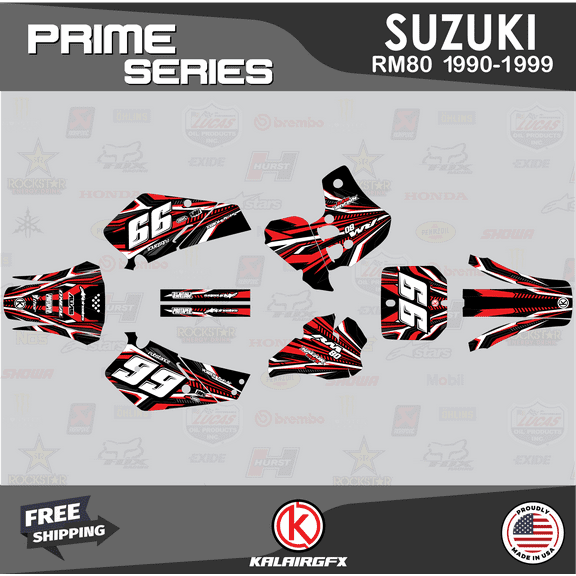 Kalair GFX Graphics Kit for Suzuki RM80 (1990-1999) Prime Series