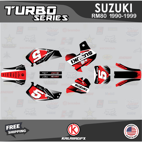 Kalair GFX Graphics Kit for Suzuki RM80 (1990-1999) Turbo Series