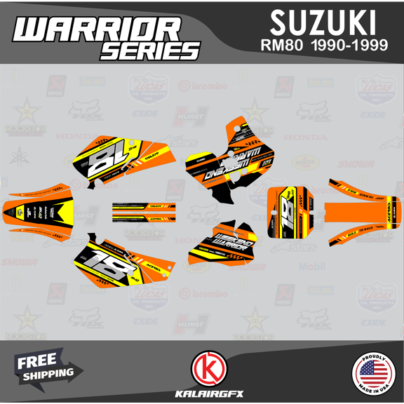 Kalair GFX Graphics Kit for Suzuki RM80 (1990-1999) Warrior Series
