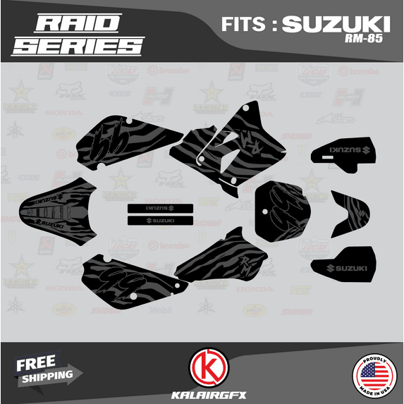 Kalair GFX Graphics Kit for Suzuki RM85 (2005-2020) Raid Series