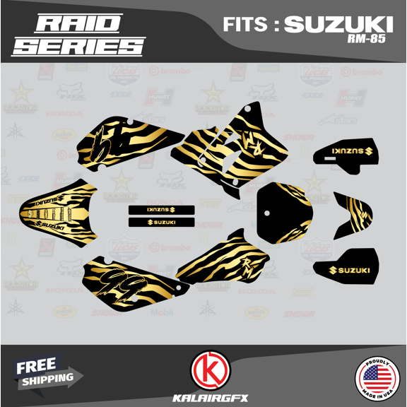 Kalair GFX Graphics Kit for Suzuki RM85 (2005-2020) Raid Series