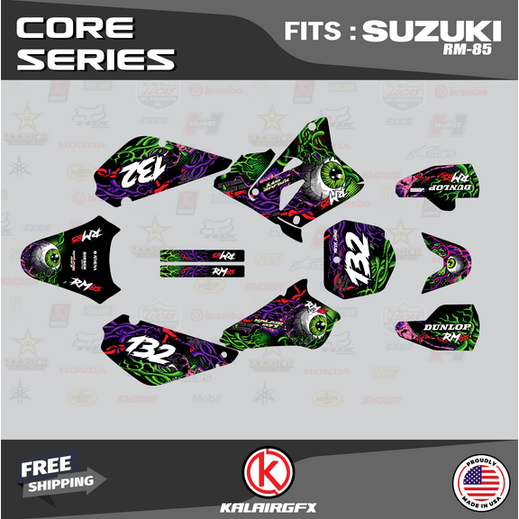Kalair GFX Graphics Kit for Suzuki RM85 (2005-2023) Core Series
