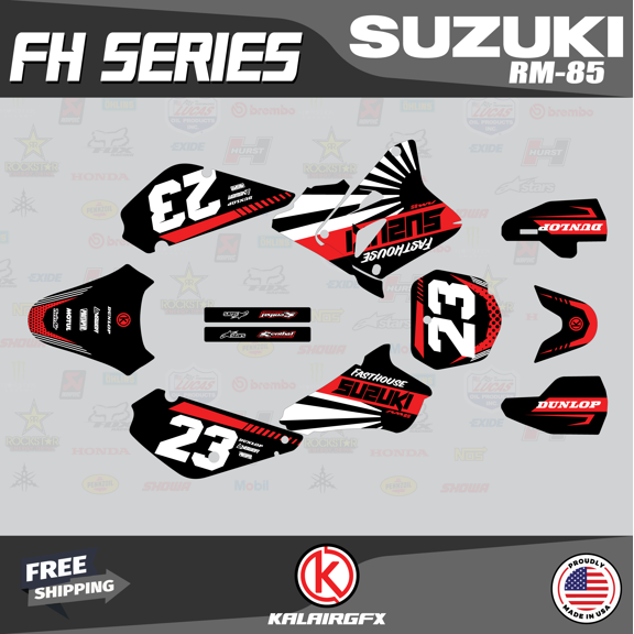 Kalair GFX Graphics Kit for Suzuki RM85 (2005-2023) Fh Series