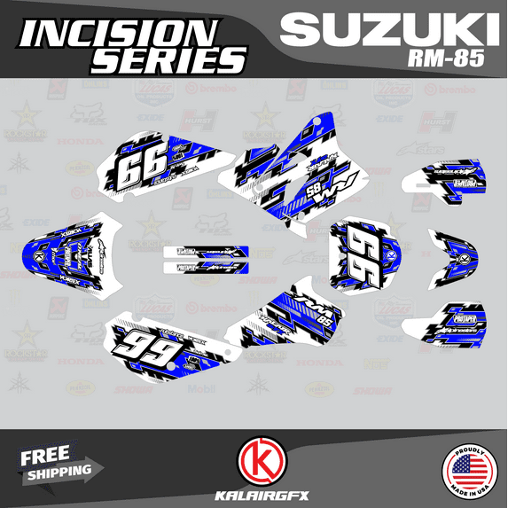 Kalair GFX Graphics Kit for Suzuki RM85 (2005-2023) Incision Series