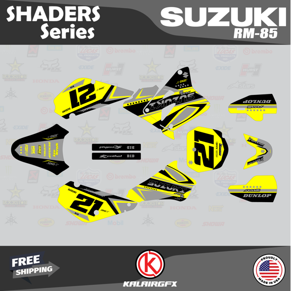 Kalair GFX Graphics Kit for Suzuki RM85 (2005-2023) Shaders Series