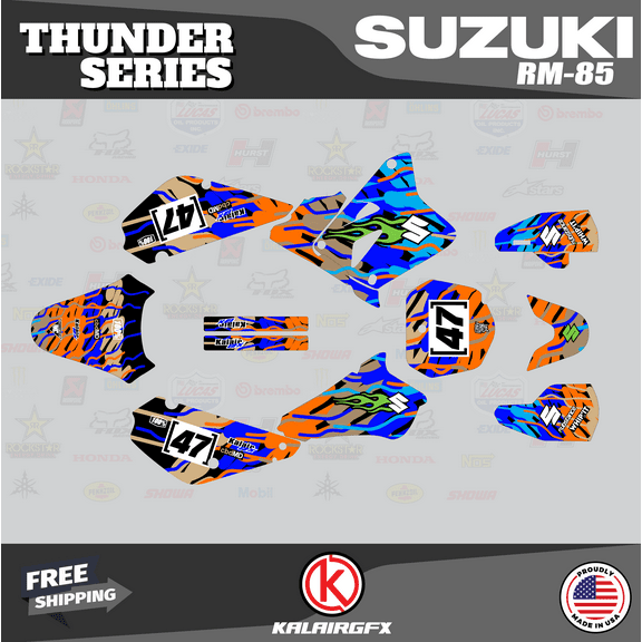 Kalair GFX Graphics Kit for Suzuki RM85 (2005-2023) Thunder Series