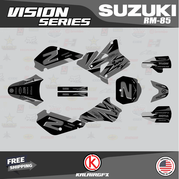 Kalair GFX Graphics Kit for Suzuki RM85 (2005-2023) Vision Series