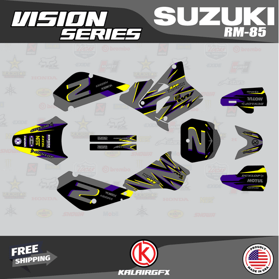 Kalair GFX Graphics Kit for Suzuki RM85 (2005-2023) Vision Series