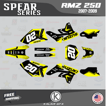 Scarface Sticker Kit Kalair GFX Graphics Kit for Suzuki RM85 (2005-2023) Incision Series ...
