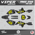 thumbnail image 1 of Kalair GFX Graphics Kit for Suzuki RMZ250 (2007-2009) Viper Series, 1 of 5