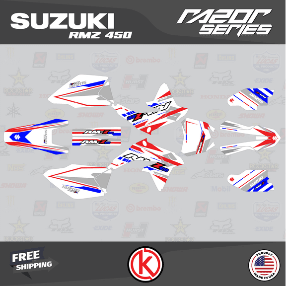 Kalair GFX Graphics Kit for Suzuki RMZ450 (2008-2017) Razor Series