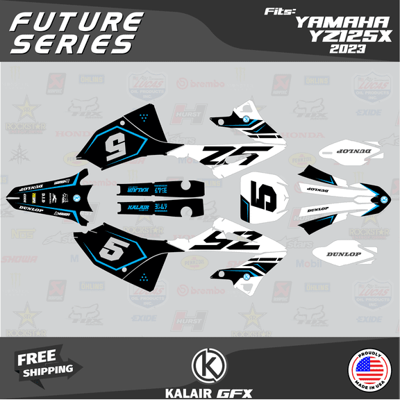 Kalair GFX Graphics Kit for Yamaha 2-STROKE ENDURO YZ 125X (2023) Future Series