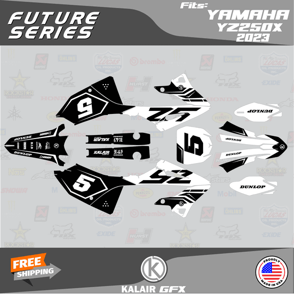 Kalair GFX Graphics Kit for Yamaha 2-STROKE ENDURO YZ250X (2023) Future Series