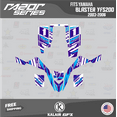 thumbnail image 1 of Kalair GFX Graphics Kit for Yamaha ATV BLASTER YFS 200 (2003-2006) Razor Series, 1 of 5
