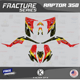 thumbnail image 1 of Kalair GFX Graphics Kit for Yamaha ATV RAPTOR 350 (All Years) Fracture Series, 1 of 5
