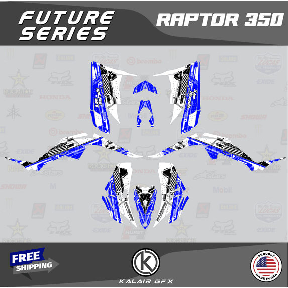 Kalair GFX Graphics Kit for Yamaha ATV RAPTOR 350 (All Years) Future Series