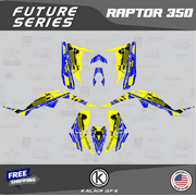 Kalair GFX Graphics Kit for Yamaha ATV RAPTOR 350 All Years Future Series