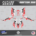 thumbnail image 1 of Kalair GFX Graphics Kit for Yamaha ATV RAPTOR 350 (All Years) Future Series, 1 of 5