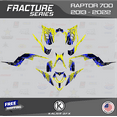 thumbnail image 1 of Kalair GFX Graphics Kit for Yamaha ATV RAPTOR 700 (2013-2022) Fracture Series, 1 of 5