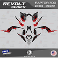 thumbnail image 1 of Kalair GFX Graphics Kit for Yamaha ATV RAPTOR 700 (2013-2022) Revolt Series, 1 of 5