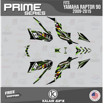 Kalair GFX Graphics Kit for Yamaha ATV RAPTOR 90 (2009-2015) Prime Series