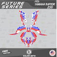 thumbnail image 1 of Kalair GFX Graphics Kit for Yamaha ATV Raptor 250 (All Years) Future Series, 1 of 5