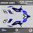 thumbnail image 1 of Kalair GFX Graphics Kit for Yamaha ATV YFZ 450 Carburator (2004-2008) Division Series, 1 of 5