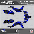 thumbnail image 1 of Kalair GFX Graphics Kit for Yamaha ATV YFZ 450 Carburator (2004-2008) Incision Series, 1 of 5