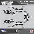 thumbnail image 1 of Kalair GFX Graphics Kit for Yamaha ATV YFZ 450 Carburator (2004-2008) Warrior Series, 1 of 5