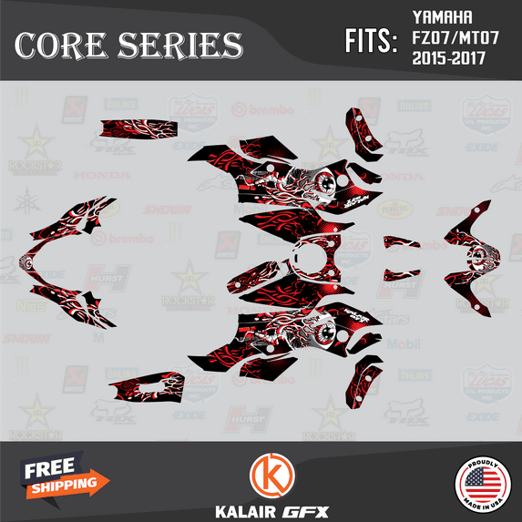 Kalair GFX Graphics Kit for Yamaha FZ-07 and MT-07 Core Series