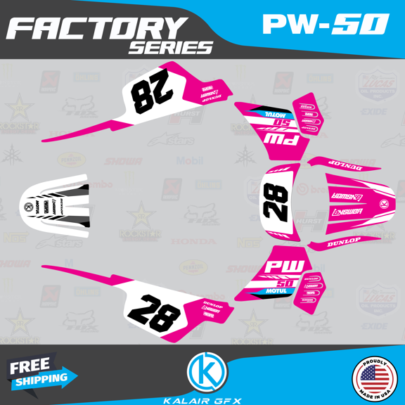 Kalair GFX Graphics Kit for Yamaha PW50 (All Years) Factory Series