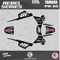 thumbnail image 1 of Kalair GFX Graphics Kit for Yamaha PW50 (All Years) Rebel Series, 1 of 5