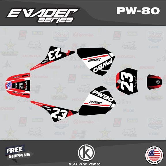 Kalair GFX Graphics Kit for Yamaha PW80 (1990-2008) Evader Series